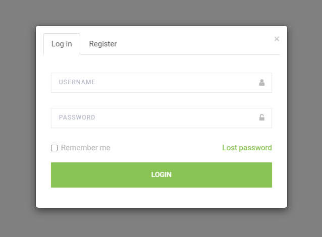 lost password